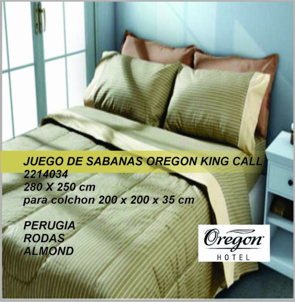 Juego de Sabanas KING CALL 300X260CM 160 Hilos (2014324)