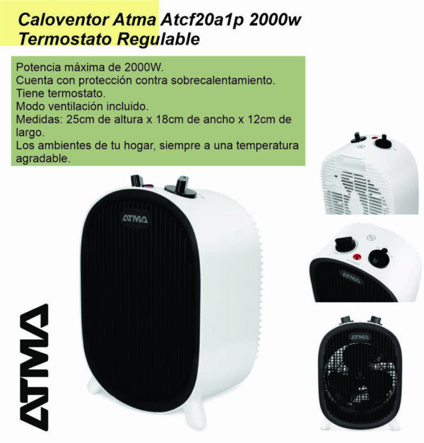Caloventor ATMA 2000w ATCF20A1P