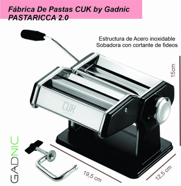 Maquina para pastas CUK by GADNIC PASTARICCA 2.0