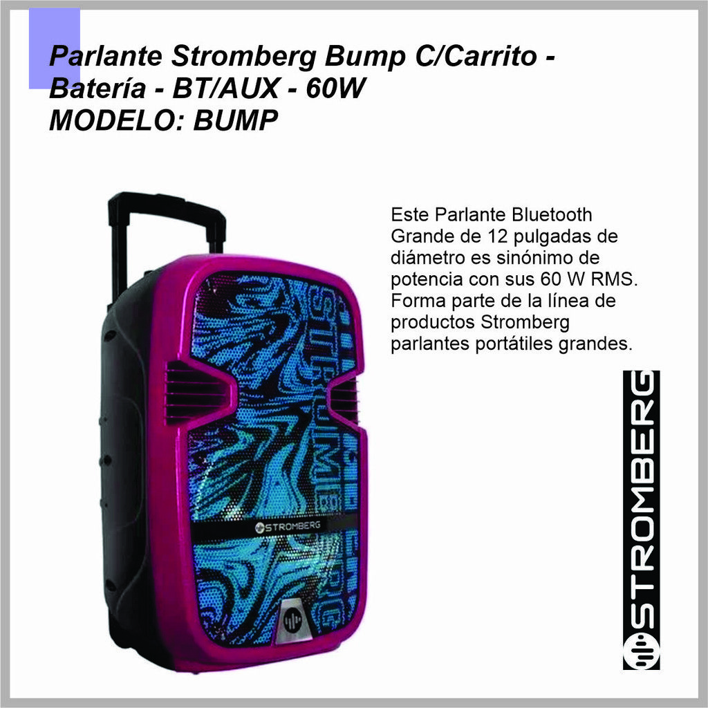 Parlante Bluetooth Stromberg Bump 12