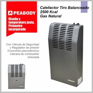 Calefactor PEABODY Tiro Balanceado 2500 GN