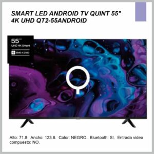Smart Tv QUINT 55” QT2-55ANDROID  UHD 4K
