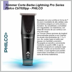 Corta barba PHILCO CB7020PP Lightning Trimmer – Pro Series