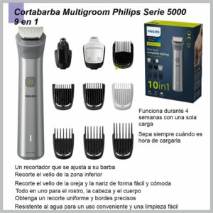 Cortabarba PHILIPS Mukltigroom serie 5000 9 en 1 MG5920/15