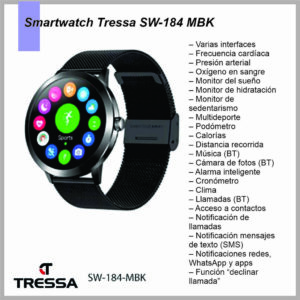 Reloj Smartwatch TRESSA SW-184/MBK