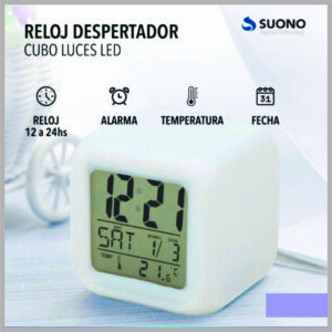 Reloj  Despertador de mesa  CUBO SUONO HOG0019