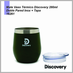 VASO / MATE con tapa DISCOVERY 16262 / 16261 / 16260  280ml