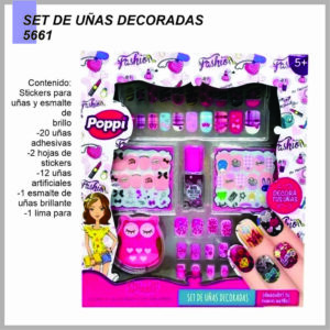 Set de uñas decoradas POPPI 5661-S22502