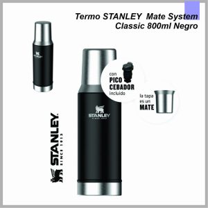 Termo STANLEY  Mate System Classic 800ml negro (10-10296-002)