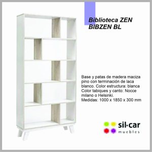 Biblioteca SILCAR zen Estructura blanco BIBZEN