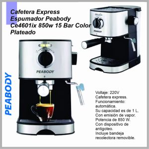 Cafetera express PEABODY PE-CE4601IX