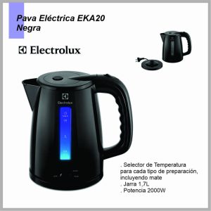 Pava electrica ELECTROLUX EKA20 negra